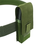 Belt Mounted Single 30 rd. 5.56mm Flapped Magazine Pouch - Fits up to 2" wide belts