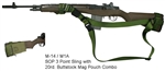 M-14 / M1A SOP 3 Point Sling with 20rd. Buttstock Mag Pouch Combo