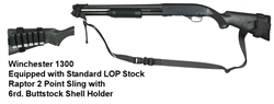 Winchester 1300 Raptor 2 Point Sling with Buttstock Shell Holder Combo