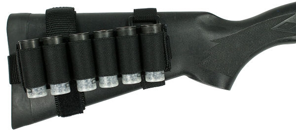 Tactical MOLLE 10* 12GA Shotgun Shell Holder Buttstock Shell Pouch Ammo Carrier 
