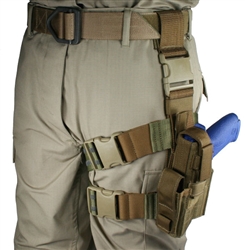 Tactical Thigh Holster, Fits 1911 Series Handguns, Left Hand, USAF ABU Camo