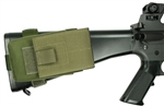 7.62NATO AR Rifle Buttstock Magazine Pouch, Holds (1) 20 round 7.62 x 51mm Magazine, Rear Adapter Provided