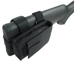 Mini-14 Buttstock Magazine Pouch, Holds (1) 20 round 5.56mm Magazine, Rear Adapter Provided
