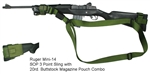 Ruger Mini-14 SOP 3 Point Tactical Sling with 20rd. Buttstock Mag Pouch Combo