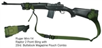 Ruger Mini-14 Raptor 2 Point Tactical Sling with 20rd. Buttstock Mag Pouch Combo