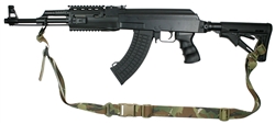 AK-47 with Magpul M-4 Type Stock Recon 2 Point Tactical Sling