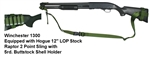 Winchester 1300 with Hogue 12" LOP Stock Raptor 2 Point Sling with Buttstock Shell Holder Combo