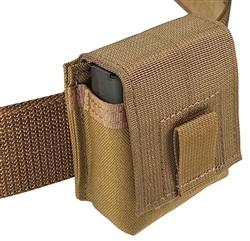 Belt Mounted Single 10 rd. 7.62x51mm Flapped Magazine Pouch - Fits up to 2" wide belts